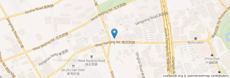 Mapa de ubicacion de Mook en China, Shanghai, Jing'an District.