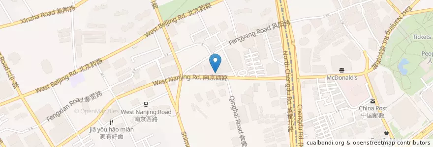 Mapa de ubicacion de 1454's Cafe en China, Shanghai, 静安区.