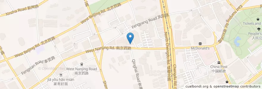 Mapa de ubicacion de UkongM Cafe and Bar en China, Shanghai, Jing’An.