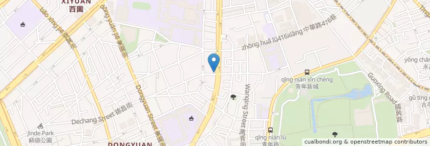 Mapa de ubicacion de 肯德基 en تایوان, 新北市, تایپه, 萬華區.