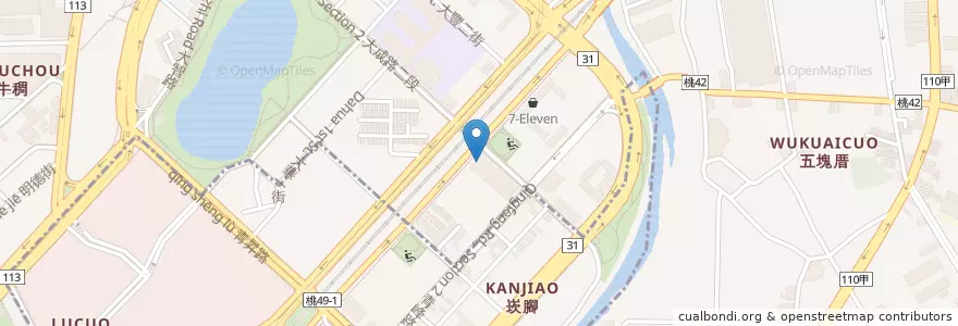 Mapa de ubicacion de 台灣創價學會桃園文化會館 en تايوان, تاو يوان, 大園區.