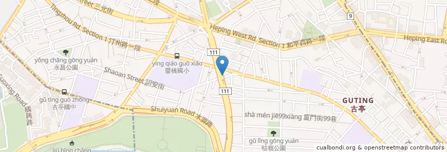 Mapa de ubicacion de 華王排骨 en تایوان, 新北市, تایپه, 中正區.
