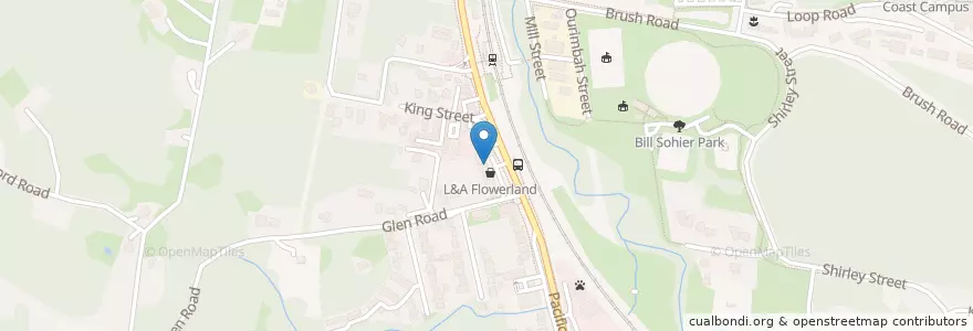 Mapa de ubicacion de Mun Shing Chinese Restaurant en Australie, Nouvelle Galles Du Sud, Central Coast Council.