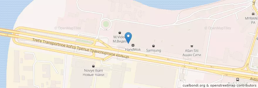 Mapa de ubicacion de KFC en ロシア, 中央連邦管区, モスクワ, Южный Административный Округ, Даниловский Район.