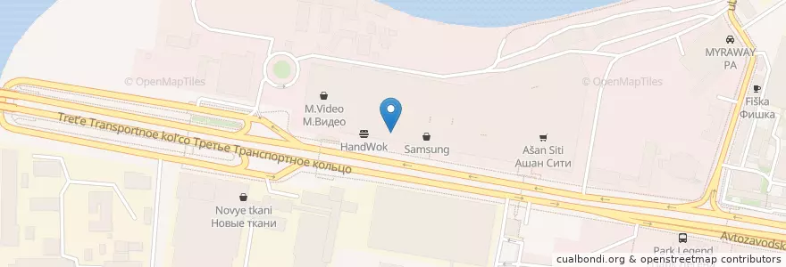 Mapa de ubicacion de Урюк.ми en Rusia, Distrito Federal Central, Москва, Южный Административный Округ, Даниловский Район.