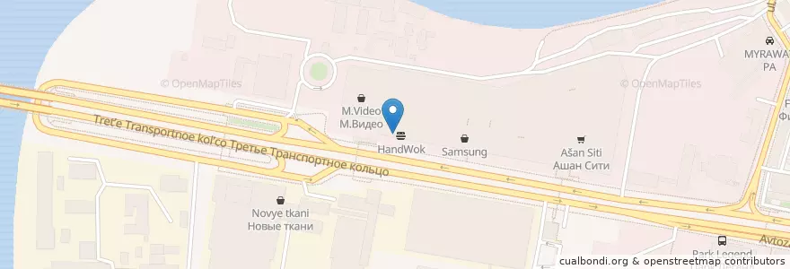 Mapa de ubicacion de Фалафель, хумус и Ко en Russia, Central Federal District, Moscow, Southern Administrative Okrug, Danilovsky District.