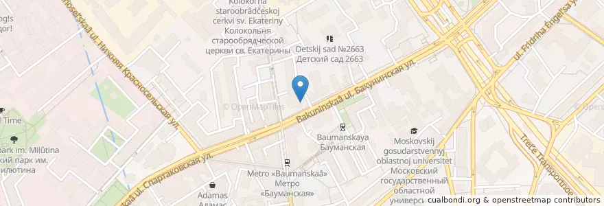 Mapa de ubicacion de ЕАПТЕКА.RU en Rússia, Distrito Federal Central, Москва, Центральный Административный Округ, Басманный Район.