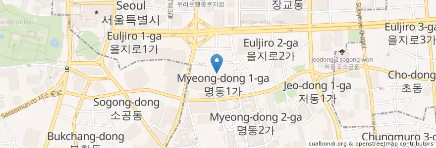Mapa de ubicacion de YG Republique en 大韓民国, ソウル, 明洞.