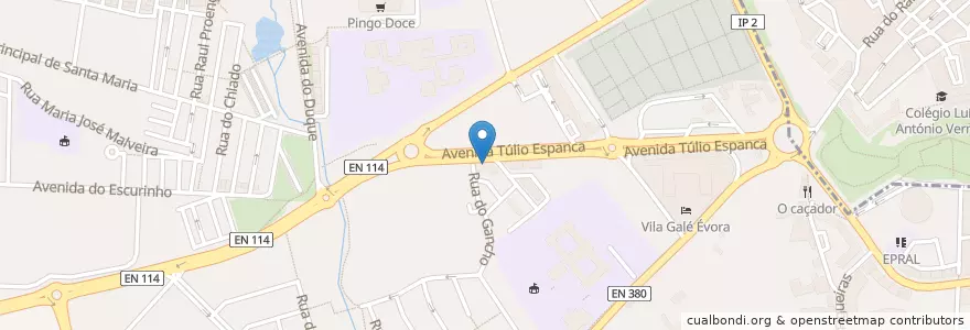 Mapa de ubicacion de Otomed Clinica Médica en Portugal, Alentejo, Alentejo Central, Évora, Évora, Malagueira E Horta Das Figueiras.