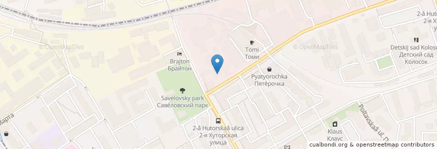 Mapa de ubicacion de Трапезная en Russia, Distretto Federale Centrale, Москва, Северный Административный Округ, Савёловский Район.
