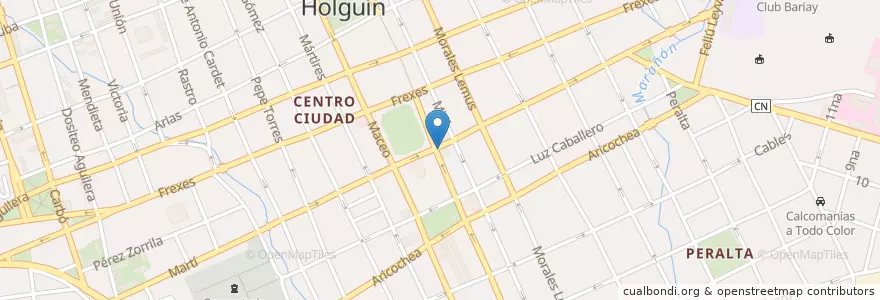 Mapa de ubicacion de Pico Cristal en 古巴, Holguín, Holguín.