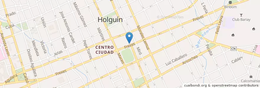 Mapa de ubicacion de Casa de la Música en Cuba, Holguín, Holguín.