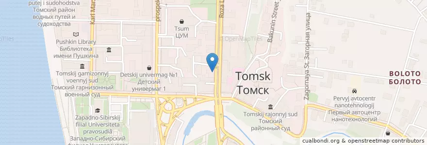 Mapa de ubicacion de Аптека №2 en ロシア, シベリア連邦管区, トムスク州, トムスク地区, トムスク管区.