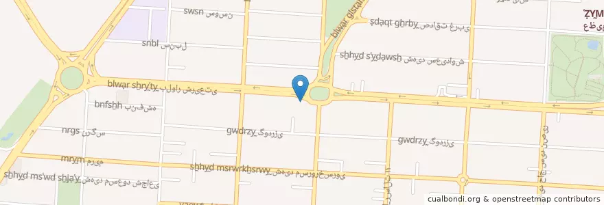 Mapa de ubicacion de بانک مسکن en Иран, Альборз, شهرستان کرج, بخش مرکزی شهرستان کرج, کرج.