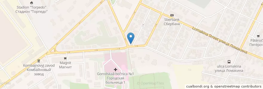 Mapa de ubicacion de Лагуна en ロシア, 南部連邦管区, ロストフ州, Городской Округ Таганрог.