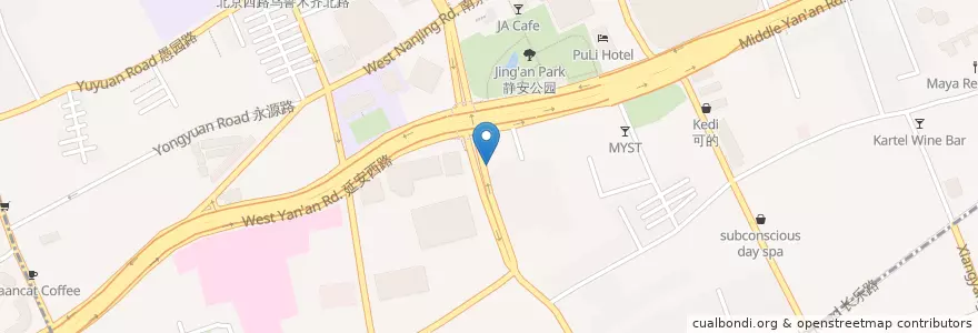 Mapa de ubicacion de Kaveen's Kitschen en 中国, 上海市.