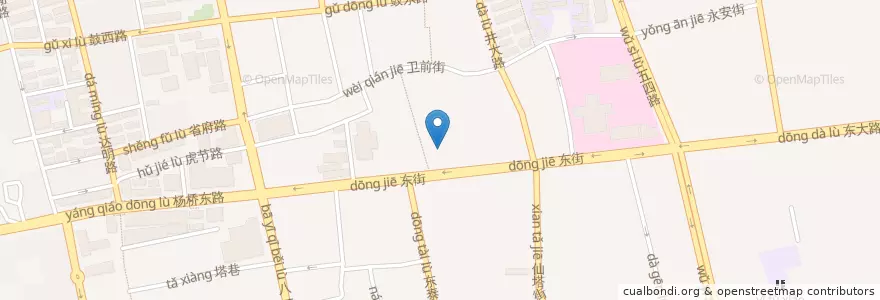 Mapa de ubicacion de 福州第一中学 en چین, فوجیان, 福州市, 鼓楼区.