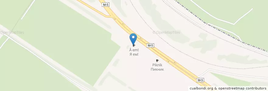 Mapa de ubicacion de Я ем! en Russland, Föderationskreis Zentralrussland, Oblast Rjasan, Рязанский Район, Турлатовское Сельское Поселение.