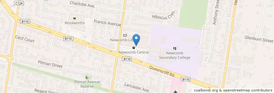 Mapa de ubicacion de King Neptune Fish & Chips and Burgers en Австралия, Виктория, City Of Greater Geelong.