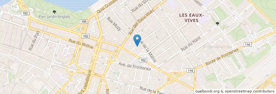 Mapa de ubicacion de ALMA Restaurant en Switzerland, Geneva, Geneva, Geneva.