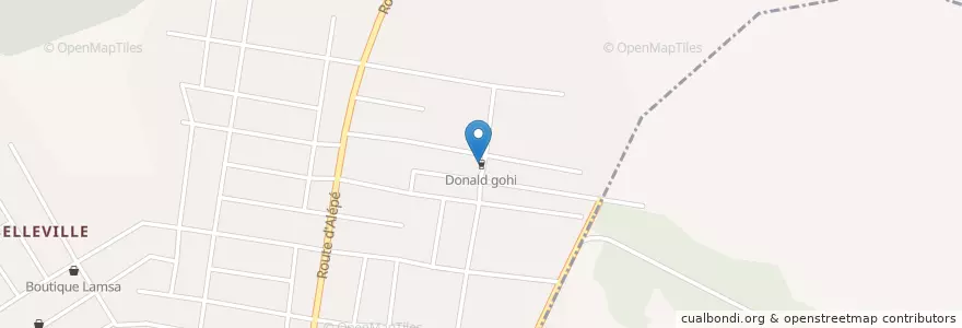 Mapa de ubicacion de Donald gohi en Кот-Д’Ивуар, Абиджан, Abobo.
