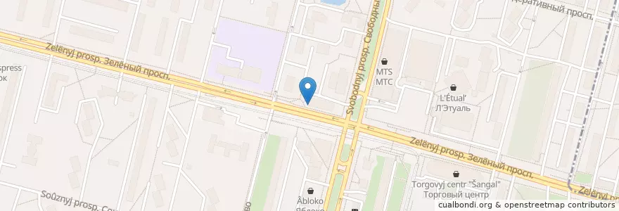 Mapa de ubicacion de Биг-Донер en روسیه, Центральный Федеральный Округ, Москва, Восточный Административный Округ, Район Новогиреево.