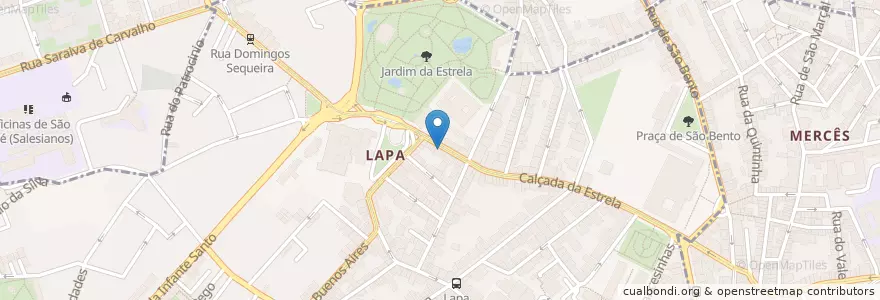 Mapa de ubicacion de Pastelaria Estrela en Portugal, Aire Métropolitaine De Lisbonne, Lisbonne, Grande Lisboa, Lisbonne, Estrela.