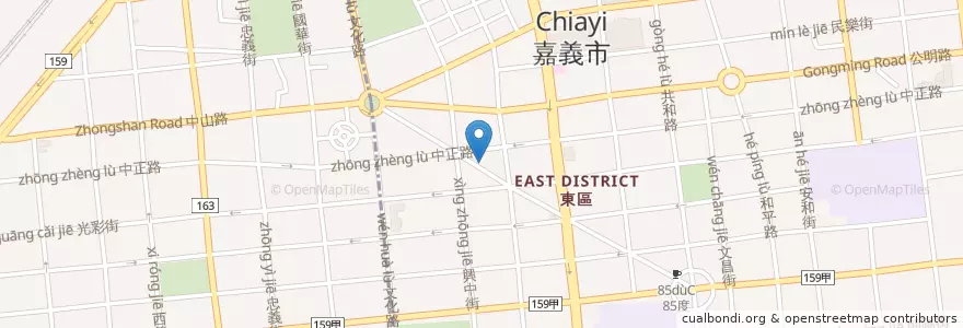 Mapa de ubicacion de 林聰明沙鍋魚頭餐廳光華店 en Taïwan, Province De Taïwan, Chiayi, Comté De Chiayi, 東區.