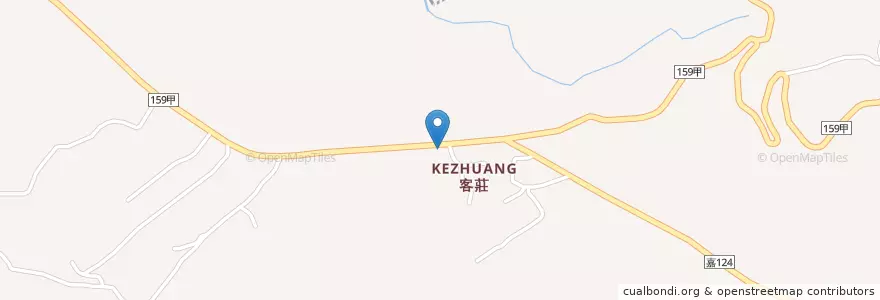 Mapa de ubicacion de 德蘭庭園餐廳 en Taiwan, Taiwan Province, Chiayi County, Fanlu Township.