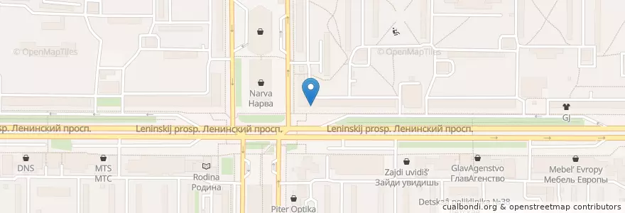 Mapa de ubicacion de Москвы en Russia, Northwestern Federal District, Leningrad Oblast, Saint Petersburg, Кировский Район, Округ Княжево.