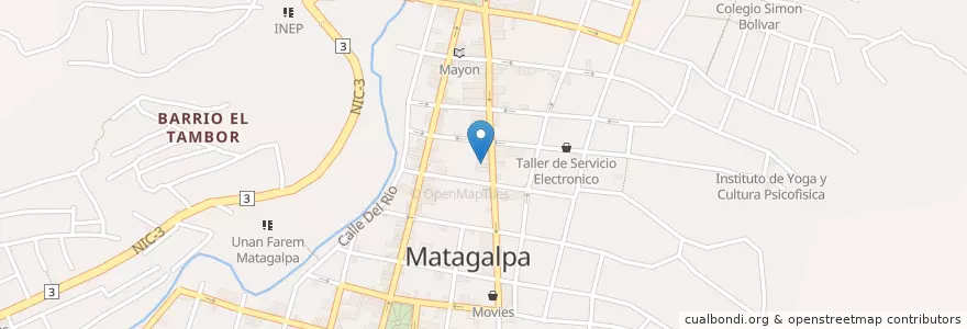 Mapa de ubicacion de Barista Coffe of Heaven en Nicaragua, Matagalpa, Matagalpa (Municipio).