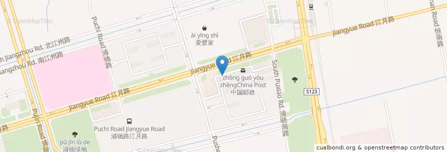 Mapa de ubicacion de 兰州牛肉拉面 en 中国, 上海市, 闵行区.