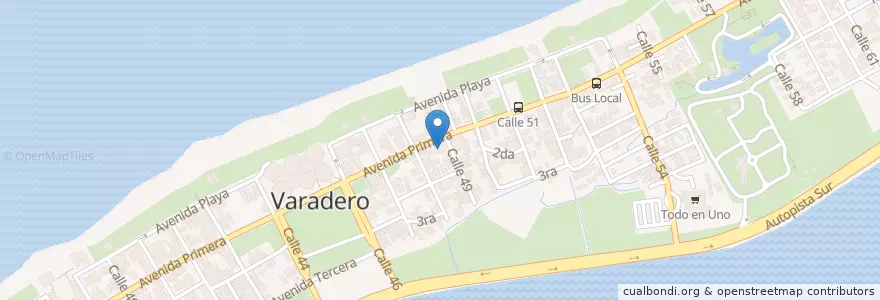 Mapa de ubicacion de Dentista en کوبا, Matanzas, Cárdenas, Varadero.