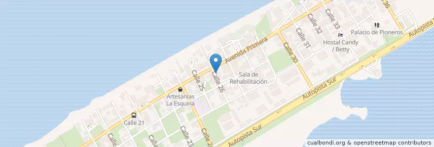 Mapa de ubicacion de Melchora en کوبا, Matanzas, Cárdenas, Varadero.