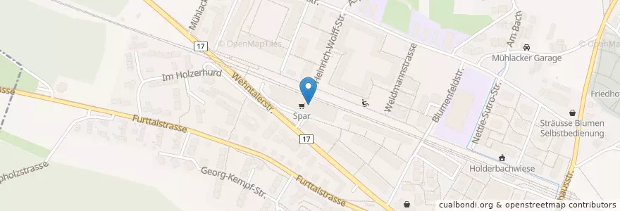 Mapa de ubicacion de Café Ofenhalle en Switzerland, Zurich, District Zurich, Zurich.