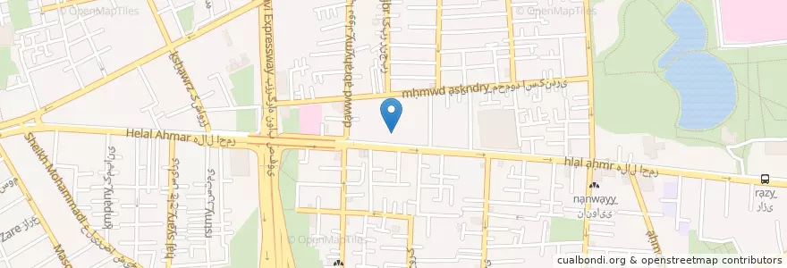 Mapa de ubicacion de سازمان آتش نشانی en Иран, Тегеран, شهرستان تهران, Тегеран, بخش مرکزی شهرستان تهران.