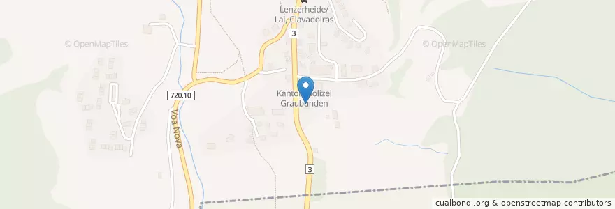 Mapa de ubicacion de Freiwillige Feuerwehr Lenzerheide en Switzerland, Graubünden/Grigioni/Grischun, Albula, Vaz/Obervaz.