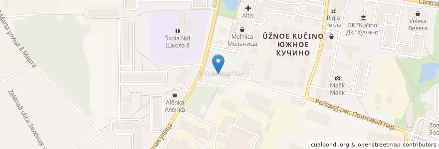Mapa de ubicacion de Родник Здоровья en Rusland, Centraal Federaal District, Oblast Moskou, Городской Округ Балашиха.