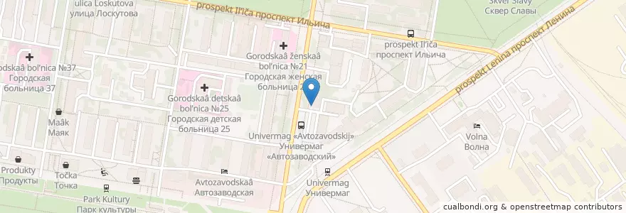 Mapa de ubicacion de Самурай en Russie, District Fédéral De La Volga, Oblast De Nijni Novgorod, Городской Округ Нижний Новгород.