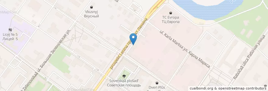 Mapa de ubicacion de Хазар en روسيا, Центральный Федеральный Округ, محافظة موسكو, Городской Округ Подольск.