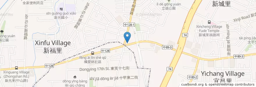 Mapa de ubicacion de 德侑健保藥局 en Тайвань, Тайчжун, 太平區.