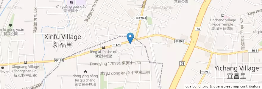 Mapa de ubicacion de 悟饕池上飯包 en Taiwan, Taichung, Taiping District.