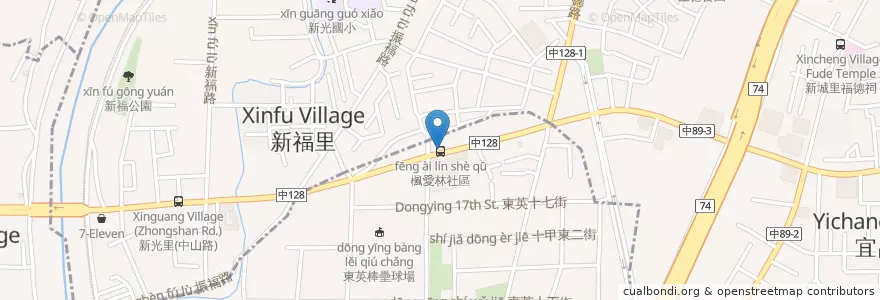 Mapa de ubicacion de 晶亮牙醫診所 en Taiwan, Taichung, Distretto Di Taiping.