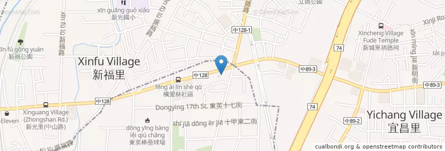 Mapa de ubicacion de 正恩牙醫 en Тайвань, Тайчжун, 太平區.