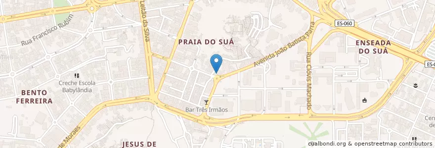 Mapa de ubicacion de Recreio Restaurante en Brazil, Jihovýchodní Region, Espírito Santo, Região Geográfica Intermediária De Vitória, Vitória, Região Metropolitana Da Grande Vitória, Microrregião Vitória.