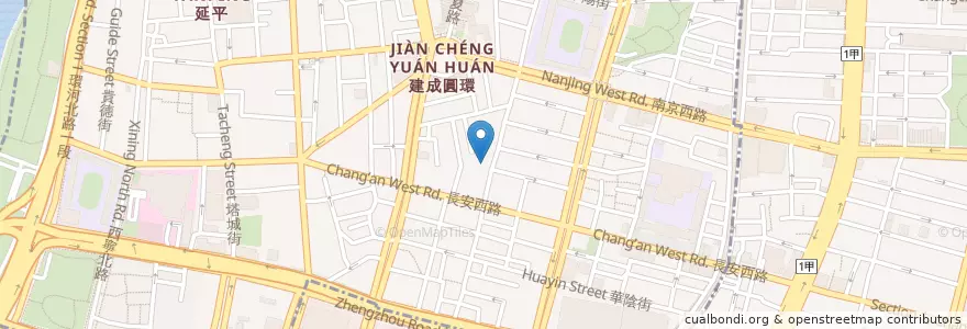 Mapa de ubicacion de 台灣聯通太原場 en 타이완, 신베이 시, 타이베이시, 다퉁 구.