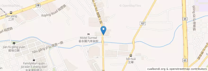 Mapa de ubicacion de 月明薑母鴨 en Taiwan, Nuova Taipei, Distretto Di Xinzhuang.
