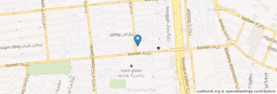 Mapa de ubicacion de بانک مسکن en Irán, Teherán, شهرستان تهران, Teherán, بخش مرکزی شهرستان تهران.
