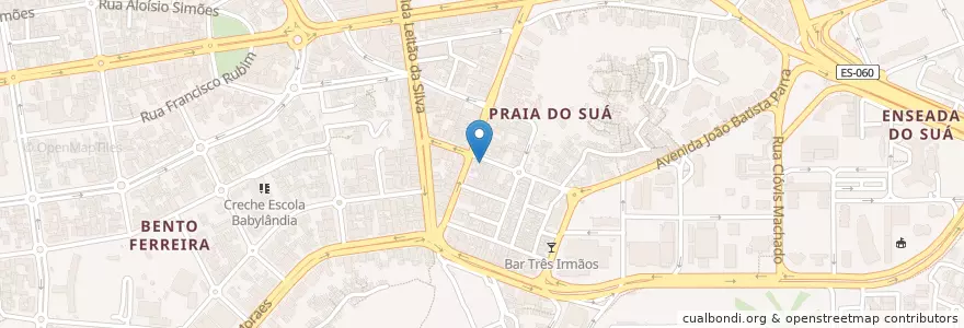 Mapa de ubicacion de Capitão Azul en برزیل, منطقه جنوب شرقی برزیل, اسپیریتو سانتو, Região Geográfica Intermediária De Vitória, ویتوریا, Região Metropolitana Da Grande Vitória, Microrregião Vitória.