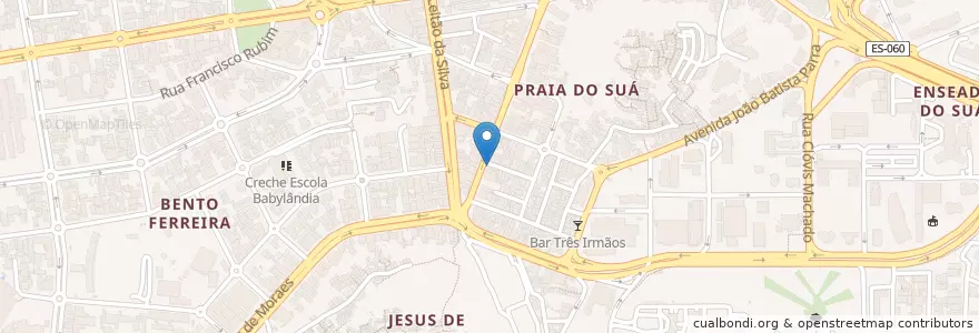 Mapa de ubicacion de Rede Farmes en Brezilya, Güneydoğu Bölgesi, Espírito Santo, Região Geográfica Intermediária De Vitória, Vitória, Região Metropolitana Da Grande Vitória, Microrregião Vitória.